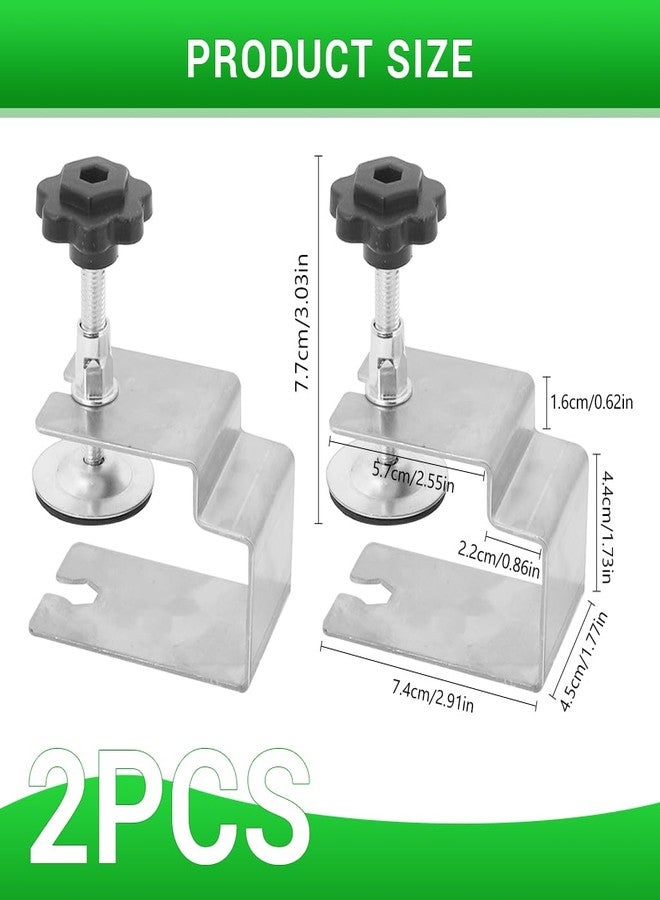 Serplex مشابك تثبيت الأدراج من سيربلكس® (قطعتان)، مشابك فولاذية مدلفنة على البارد، قالب تثبيت ألواح واجهة الخزائن، قالب تثبيت أثاث قابل للتعديل وثابت - Image 2